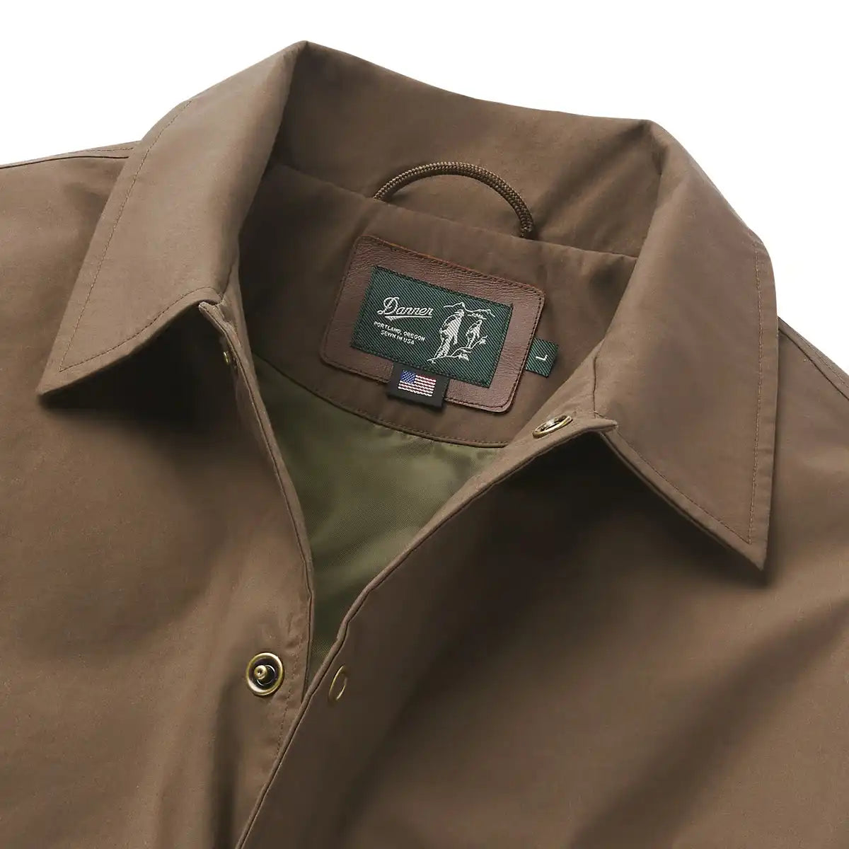 Men's Waxed Primaloft Coaches Jacket Brown