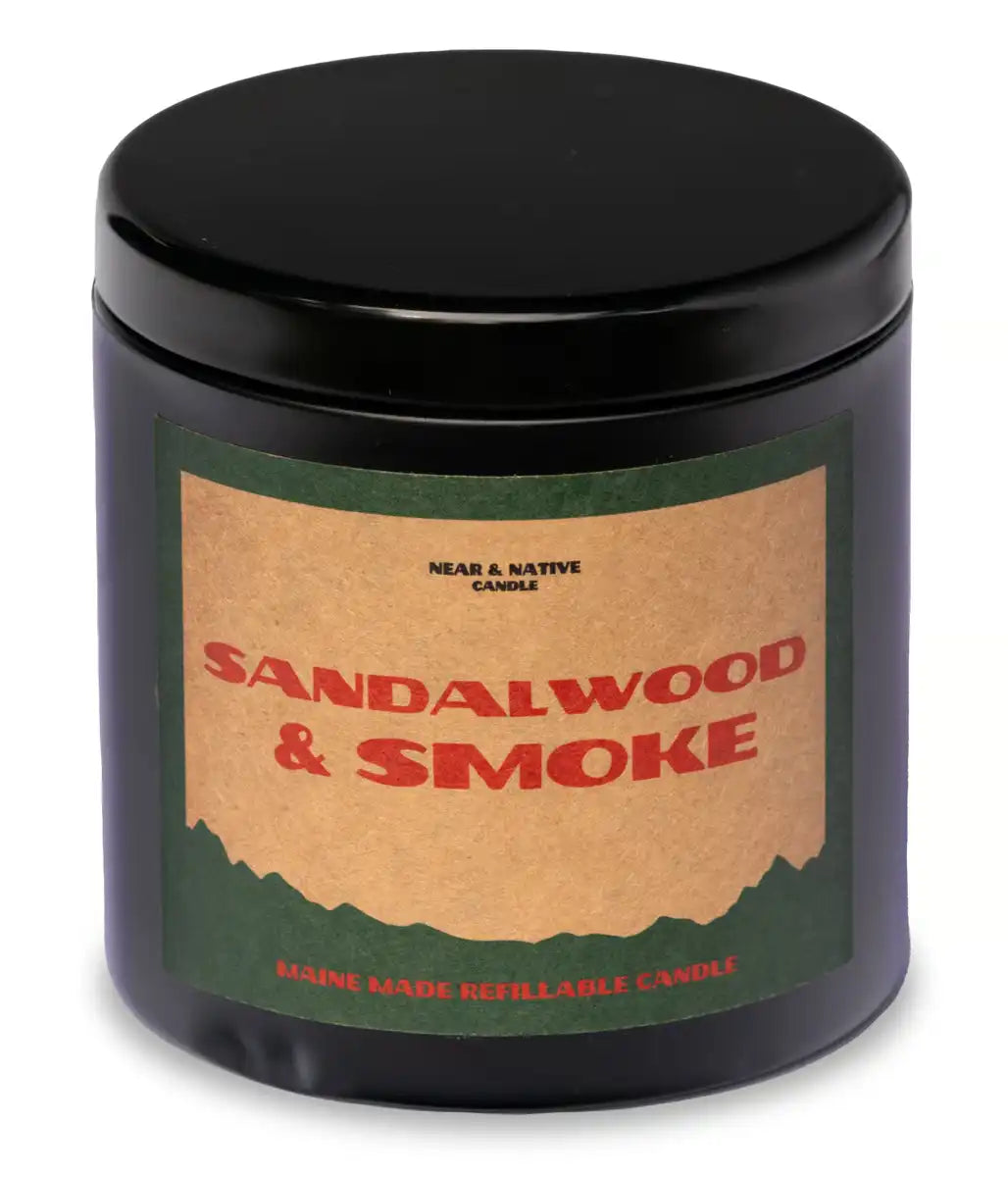 Near & Native 10oz Candle - Sandlewood & Smoke
